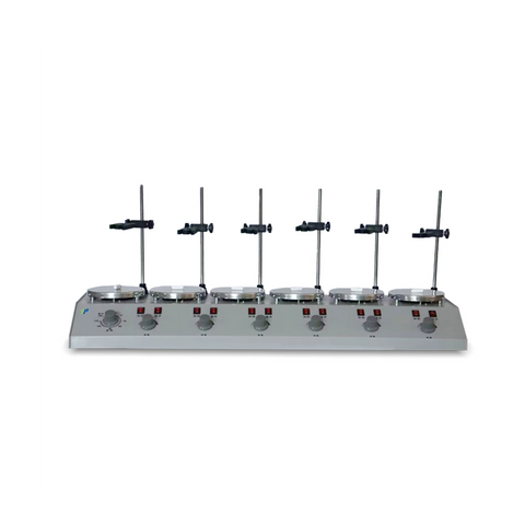 Multihead Magnetic Shating Serieser Series PH-6, 6-х голова постоянная температура с беспрепятственным контролем скорости, мощностью отопления 6 × 200 Вт, способность 100-1000 мл.