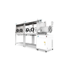 TSGB2400-4SS Двусторонняя перчатка с ≤1PPM O₂/H₂O, нержавеющая сталь, сенсорный контроль PLC, кислородные анализаторы и водоснабжения, 2,2 м³